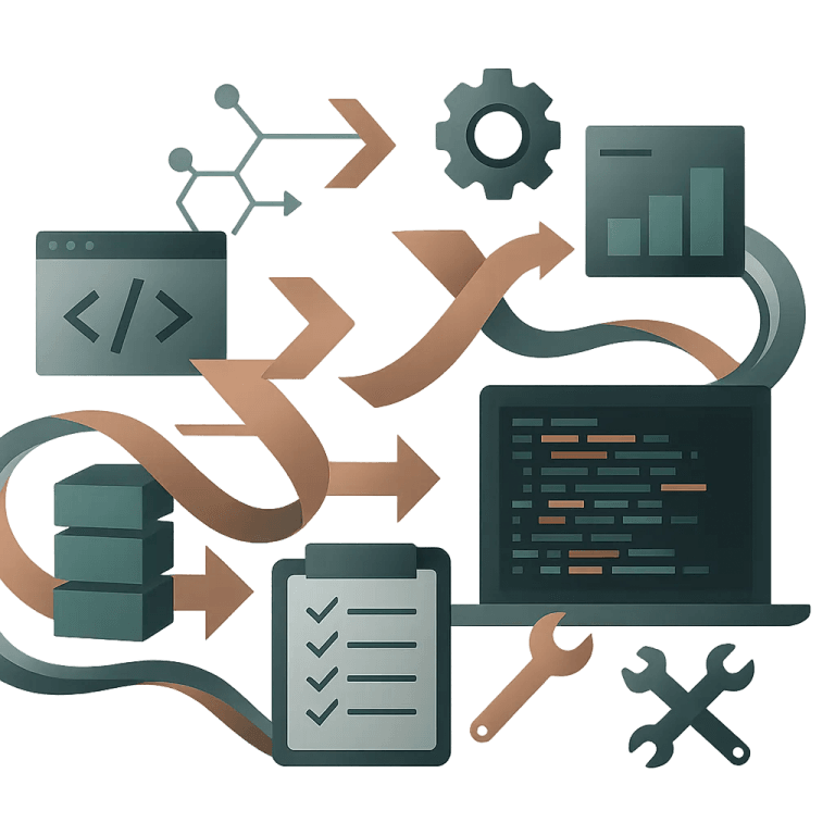 Information flow and pipelines illustration