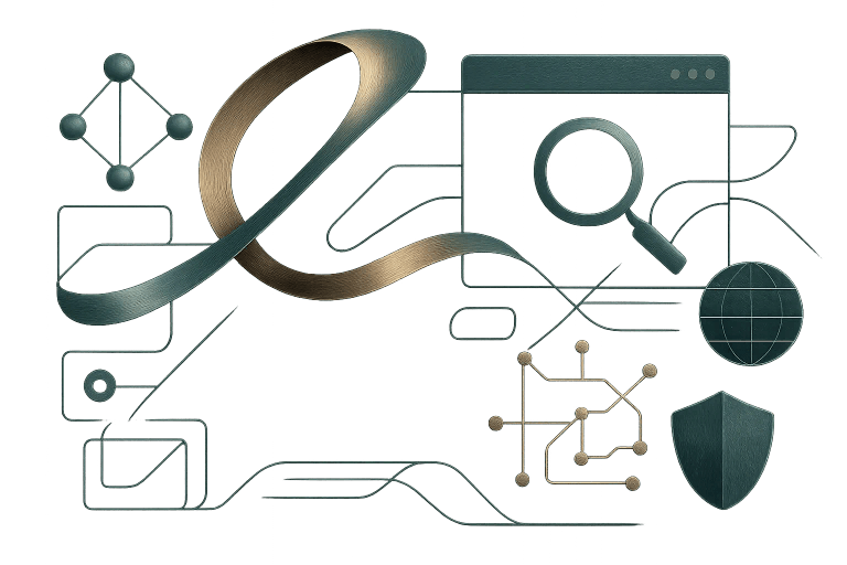 Technology with purpose illustration