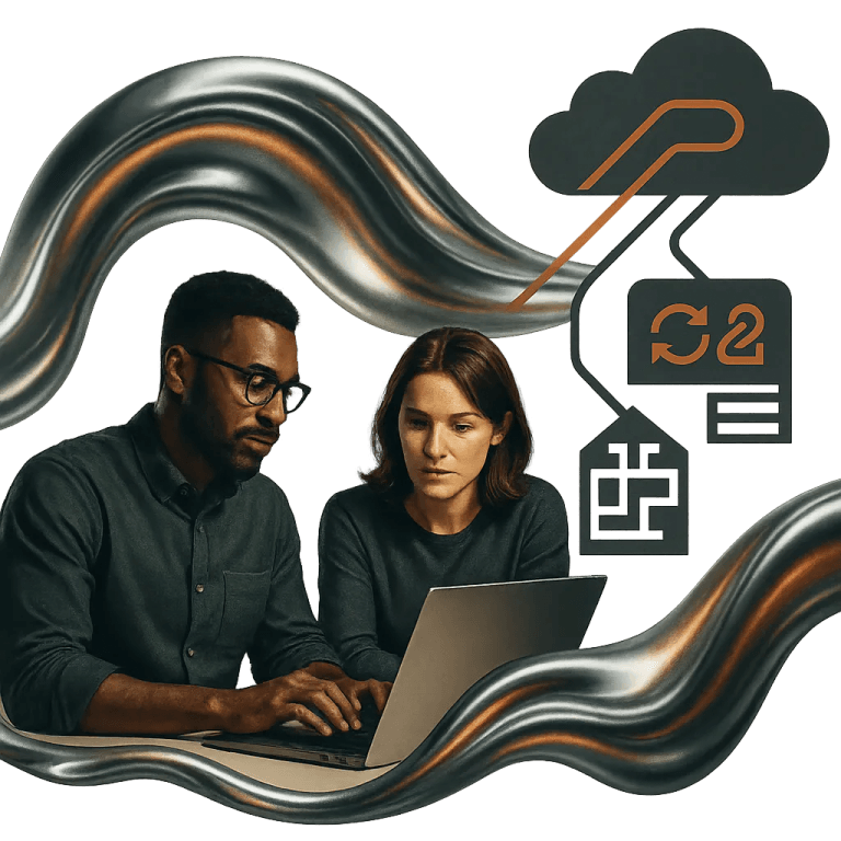 Collaborative cloud delivery illustration